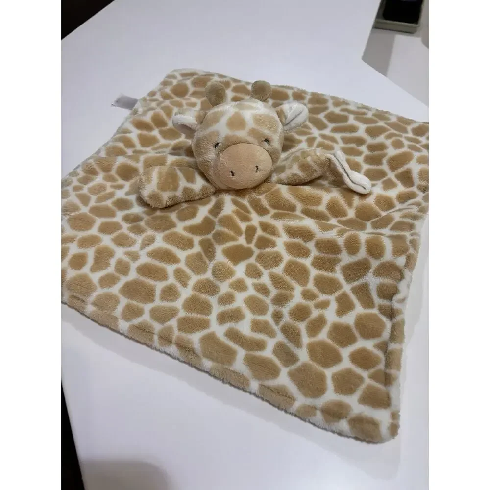 Carters Giraffe Lovey Plush Security Blanket Pacifier Holder Gender Neutral EUC